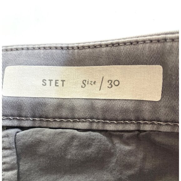NEW Picro and the Letterpress Stet Gray Fit Capri Pants Size 30 99% cotton 1% sp - Picture 4 of 11